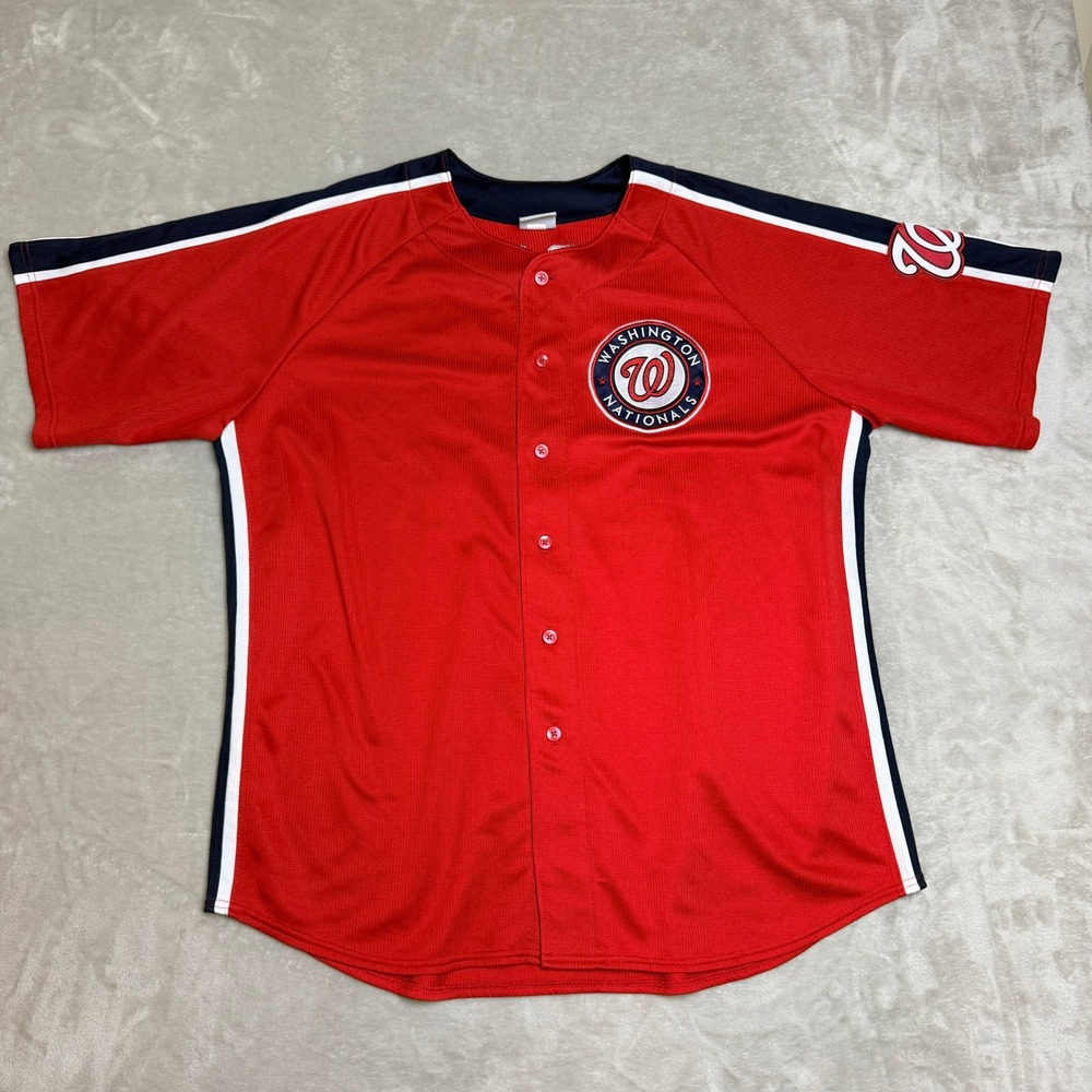 Genuine Merchandise Washington Nationals Bryce Harper 34 Jersey Mens XL Red MLB